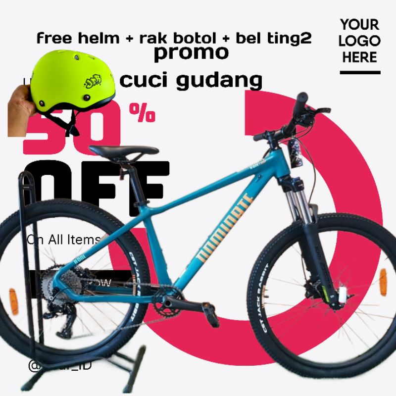 SEPEDA GUNUNG/MTB 27.5 DOMINATE A-ONE 10 speed  2021 promo cuci gudang serba bonus