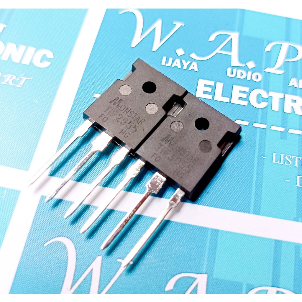 QTY 1 SET Transistor TIP MONSTAR 2955 tip 3055
