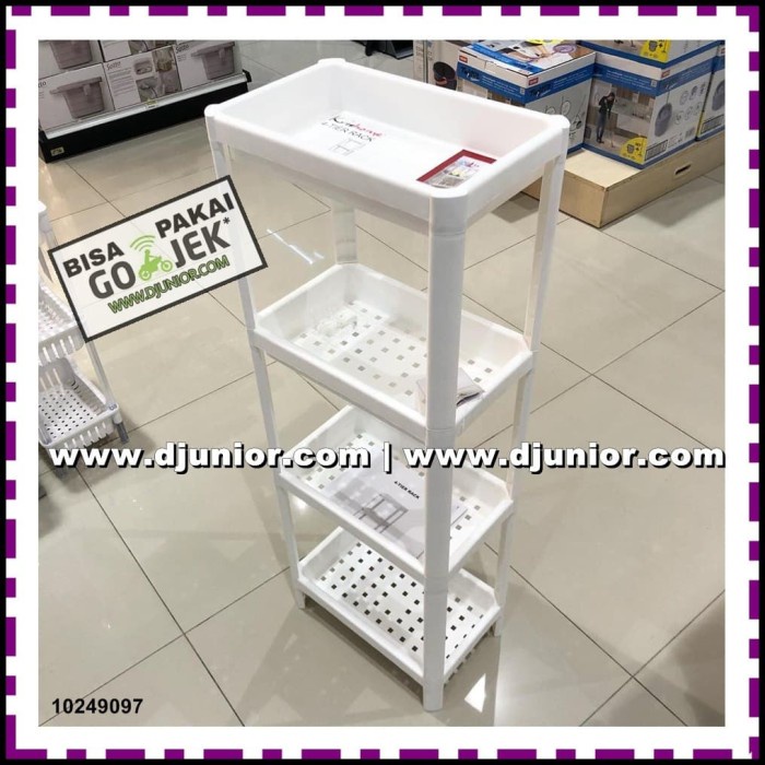 Rak Dapur - Krishome - Rak Plastik 4 Susun / Rack Tier Penyimpanan Bumbu Tingkat