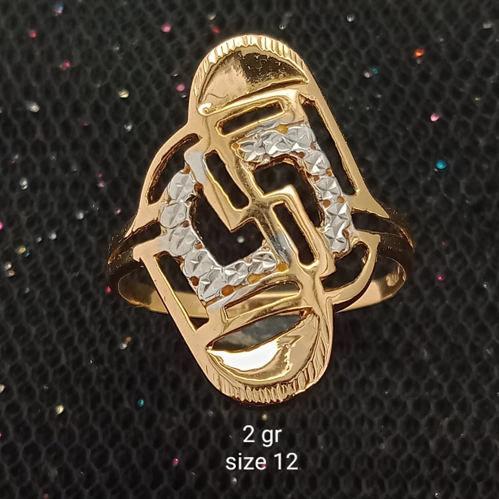 Cincin Emas 17K - 2 gr Kadar 750 - 1667