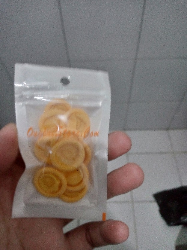 Finger Cots Yellow Low Powder / Antistatik Jari Kuning