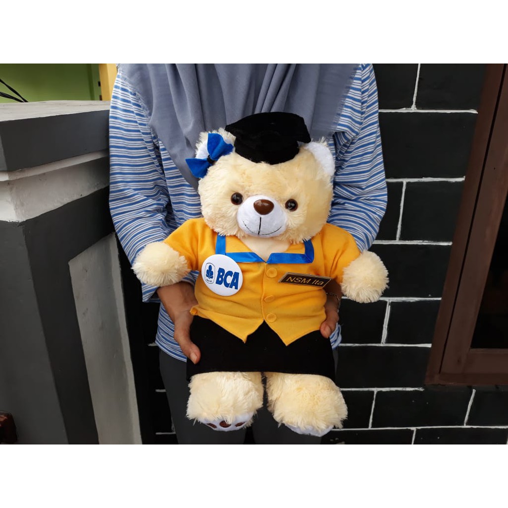 Souvenir Kado Hadiah Boneka Profesi Bank BCA Bankir Karyawan Staff Kontrak Pelatihan Murah Unik