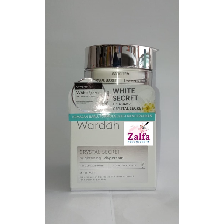 Wardah White Secret Day Cream SPF 35 PA+++/ Wardah Crystal Secret Brightening Day Cream