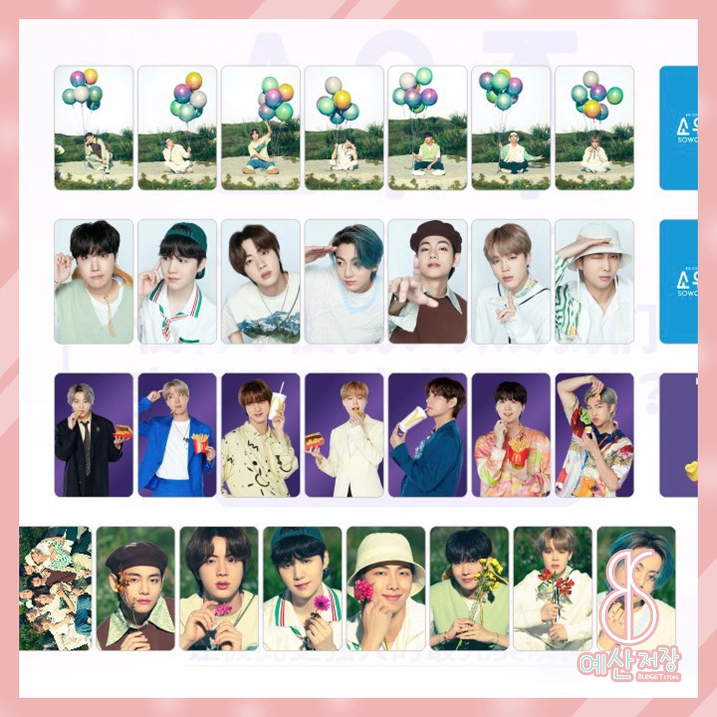 [BS] BISA COD 8pcs &amp; 7pcs Photo Card Muster Sowoozoo BTS BT21 KPOP Kartu Foto Lomo Card - KP931