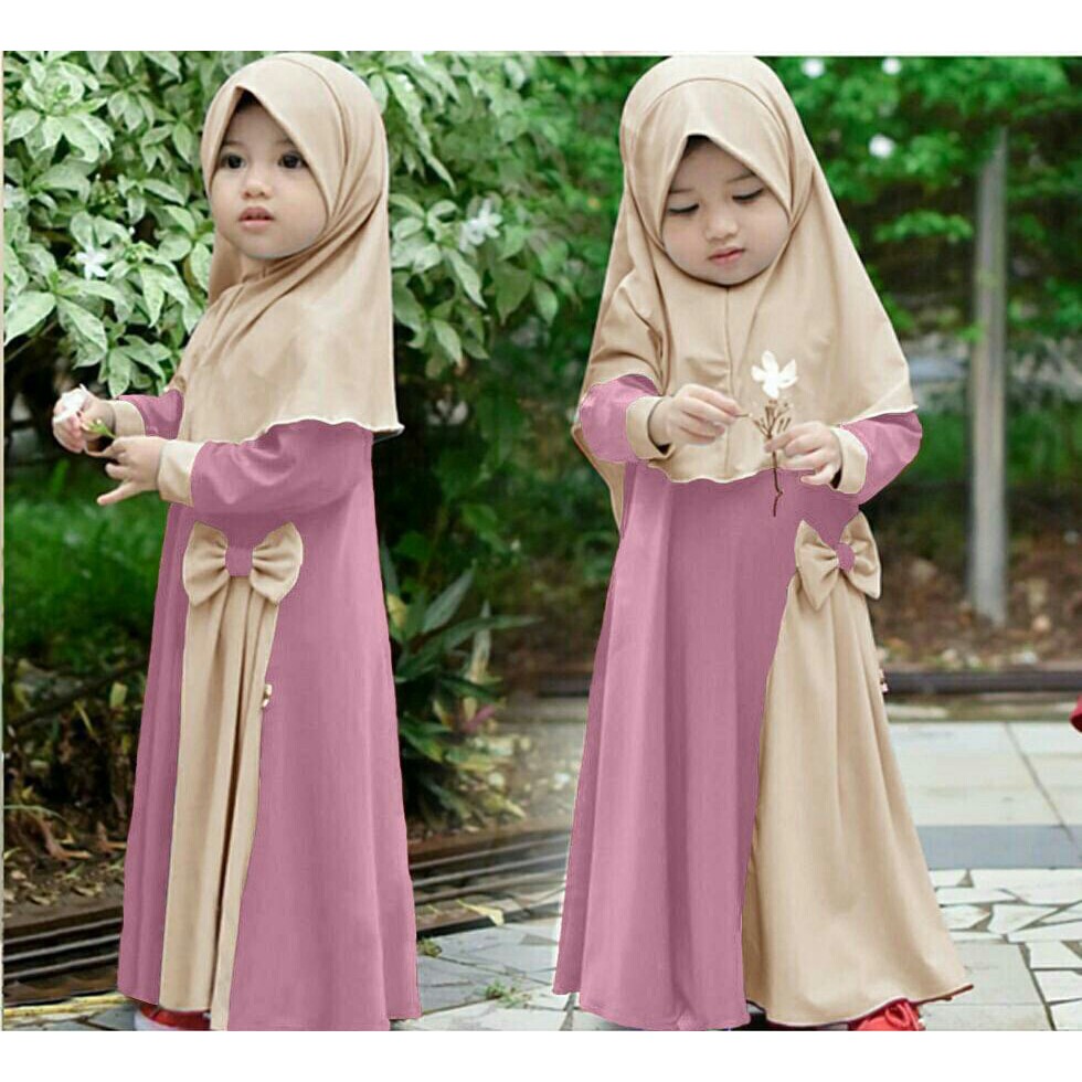 HCL Dress Livo&amp;Bergo - Dress Muslim Anak Perempuan - Gamis Anak Terbaru - Baju Muslim Anak