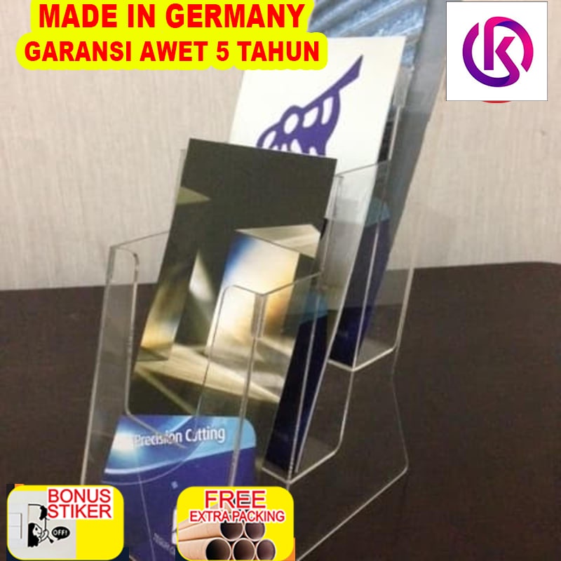 

Promo Acrylic tempat brosur A6 3 Susun