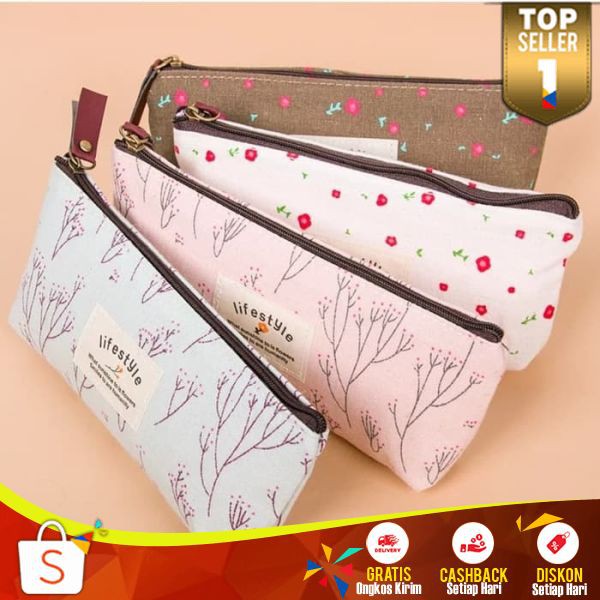 

Tempat Alat Tulis Cantik BP21 Kotak Pensil Life Style Dompet Spidol Panjang Sekolah Kantor Murah