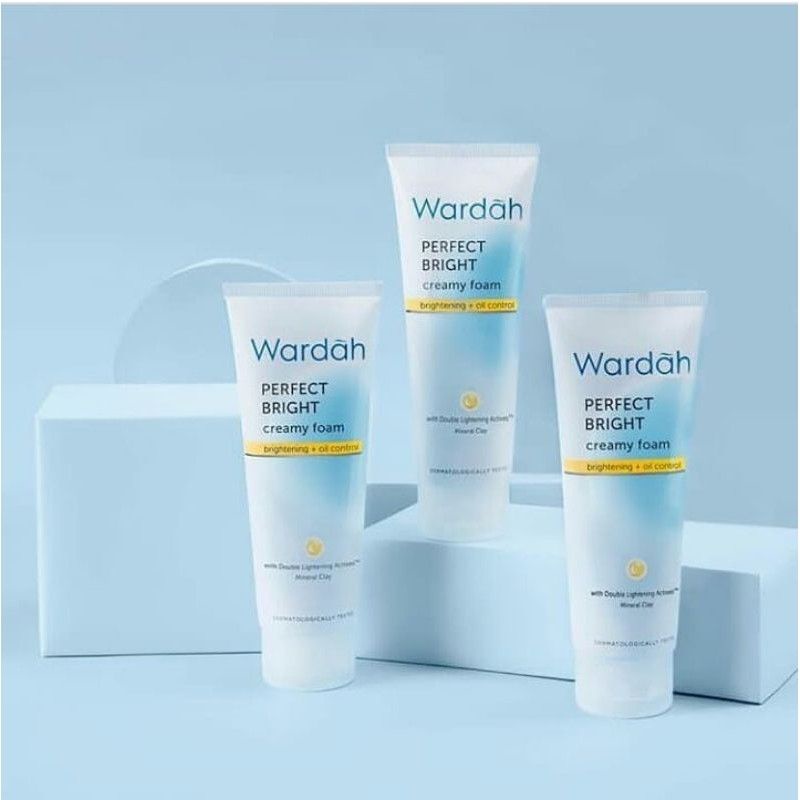 WARDAH PERFECT BRIGHT Creamy Foam 100ml, 50ml Brightening+smoothing , Oil Control