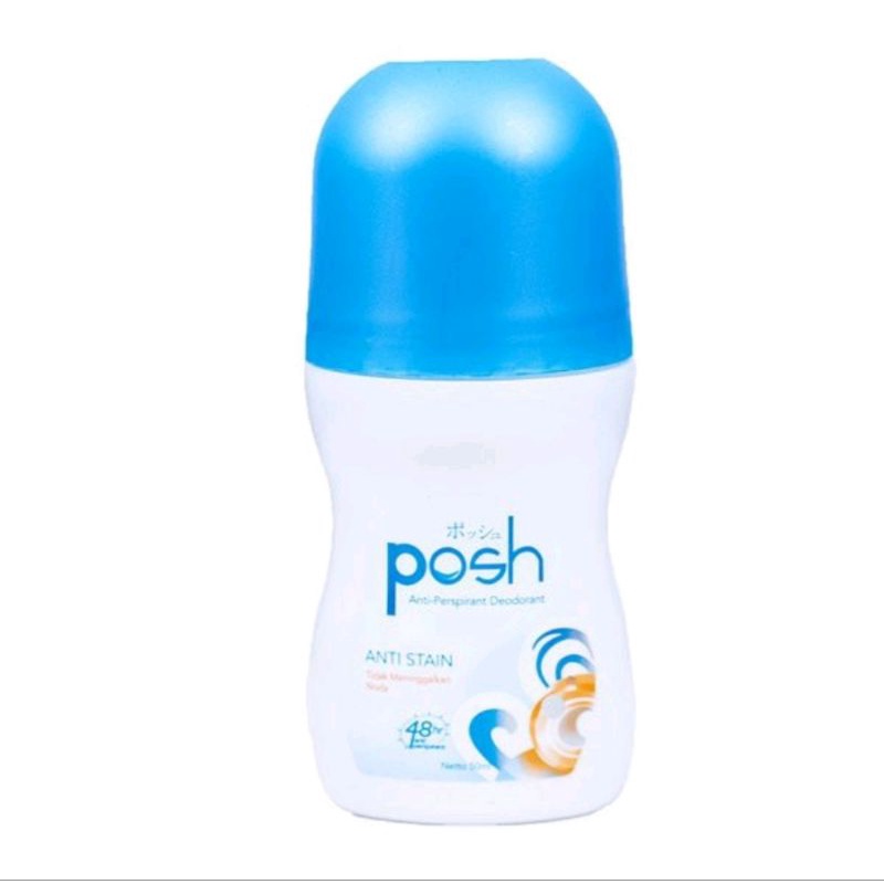 POSH DEODORANT ROLL ON GIRL CHARCOAL &amp; WHITENING &amp; ANTI STAIN, hijab 50ML / POSH DEODORAN