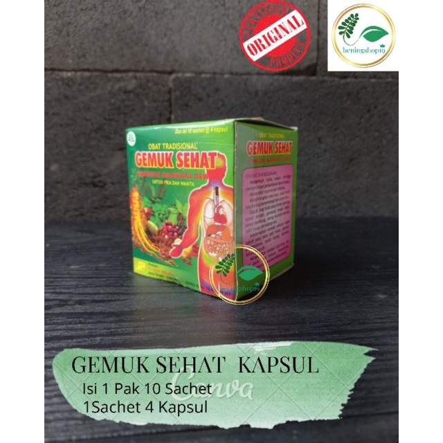 HERBAL KAPSUL GEMUK SEHAT #Gemuk Sehat Kapsul