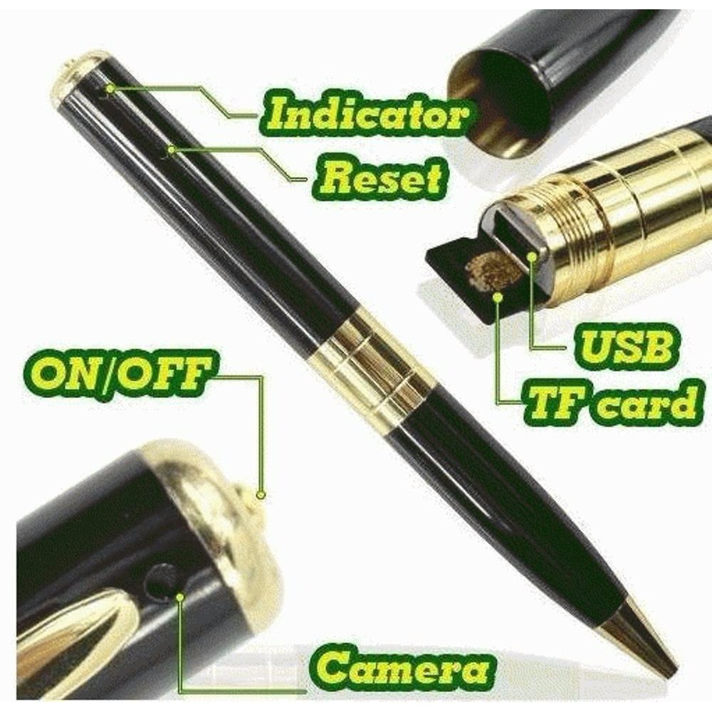 Ballpoint Recorder Pulpen Spy Pen dengan kamera perekam