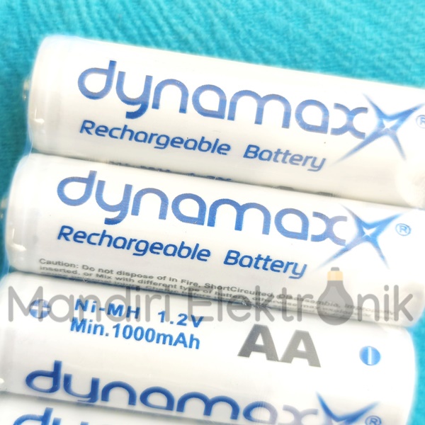 Baterai Batre Charge Cas AA A2 Dynamax 1000 mah rechargeable battery 1.2 volt