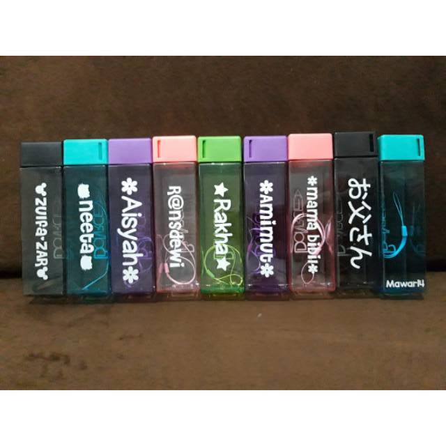 BOTOL MINUM NAMA / SOUVENIR / CUSTOM NAMA / STICKER BTS