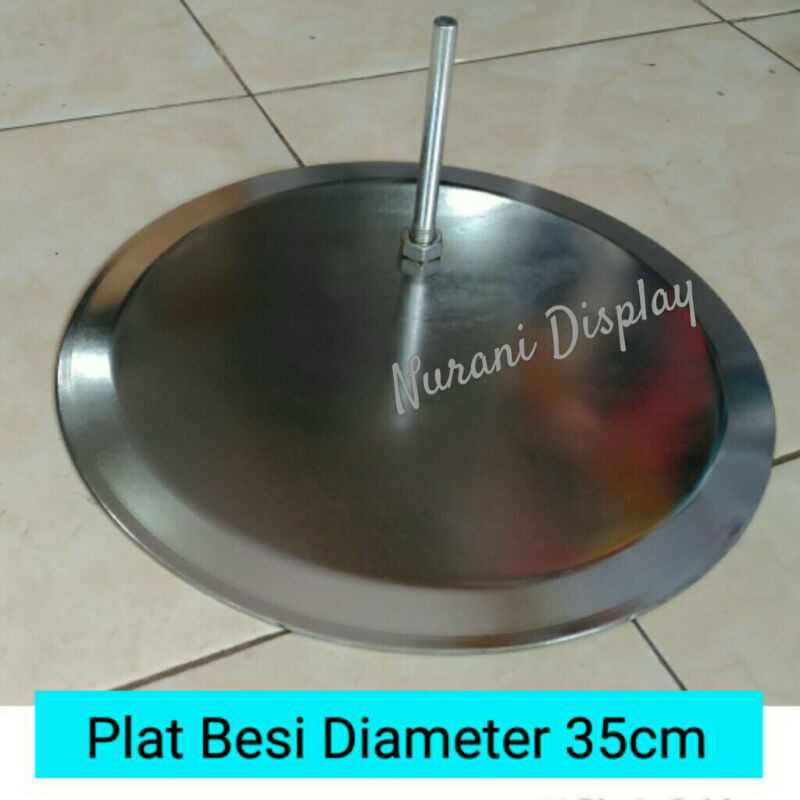 Plat Piringan Besi dudukan Kaki Patung Manekin