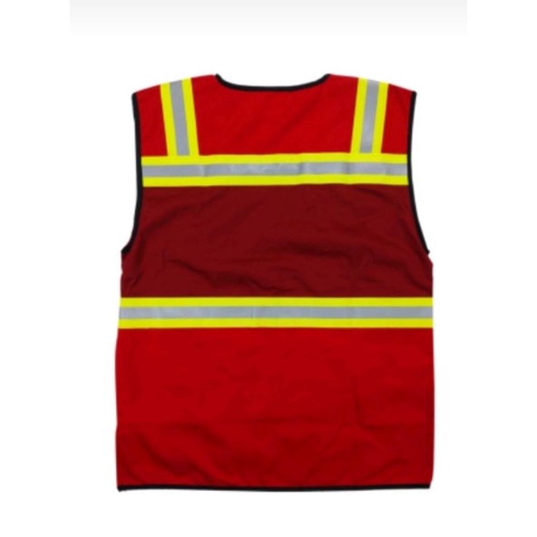 ROMPI SAFETY PREMIUM BAHAN DRILL MERAH SCOTLIGT IJO