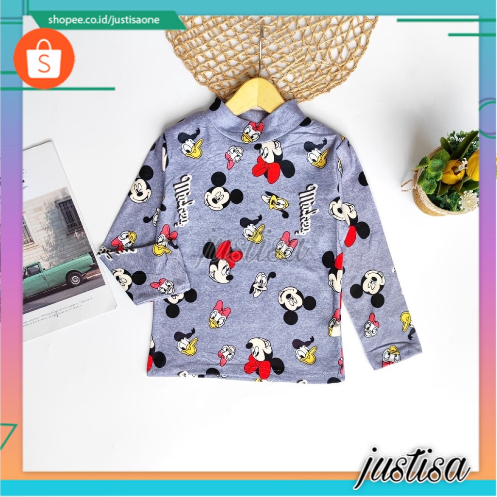 Promo !! Atasan anak perempuan / Atasan motif disney / Atasan goofy donald mickey ukuran 1-3 tahun