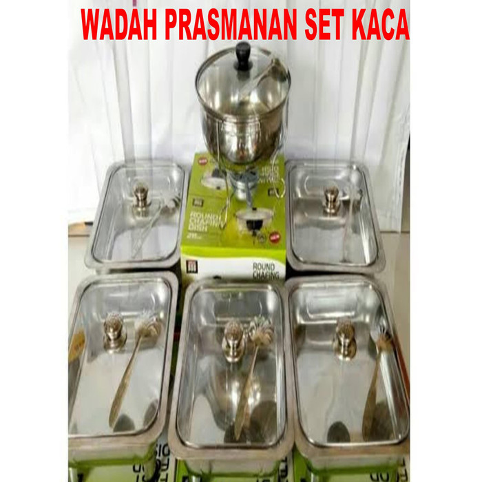 BURUAN BELI - PRASMANAN 5 PCS FULL KACA + WADAH SAYUR SOP SET