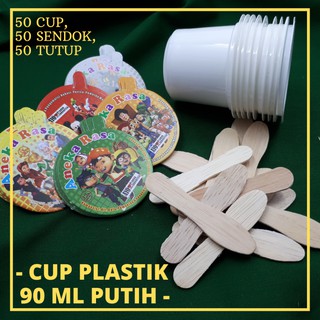 Jual CUP 90 ML PUTIH POLOS CUP PLASTIK ES KRIM CUP ES KRIM PUTIH POLOS CUP ES Shopee