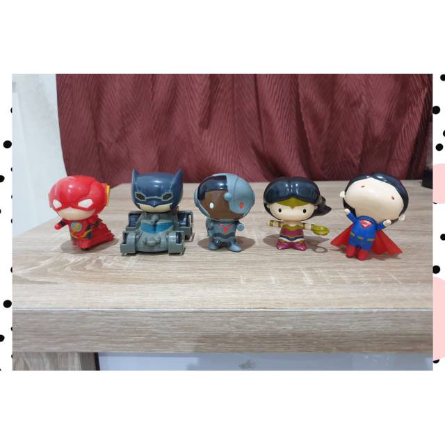 Happy Meal Batman Justice League 2017 KFC CHAKI MEAL Hadiah Happy Meals Mcdonalds Mainan Mcd