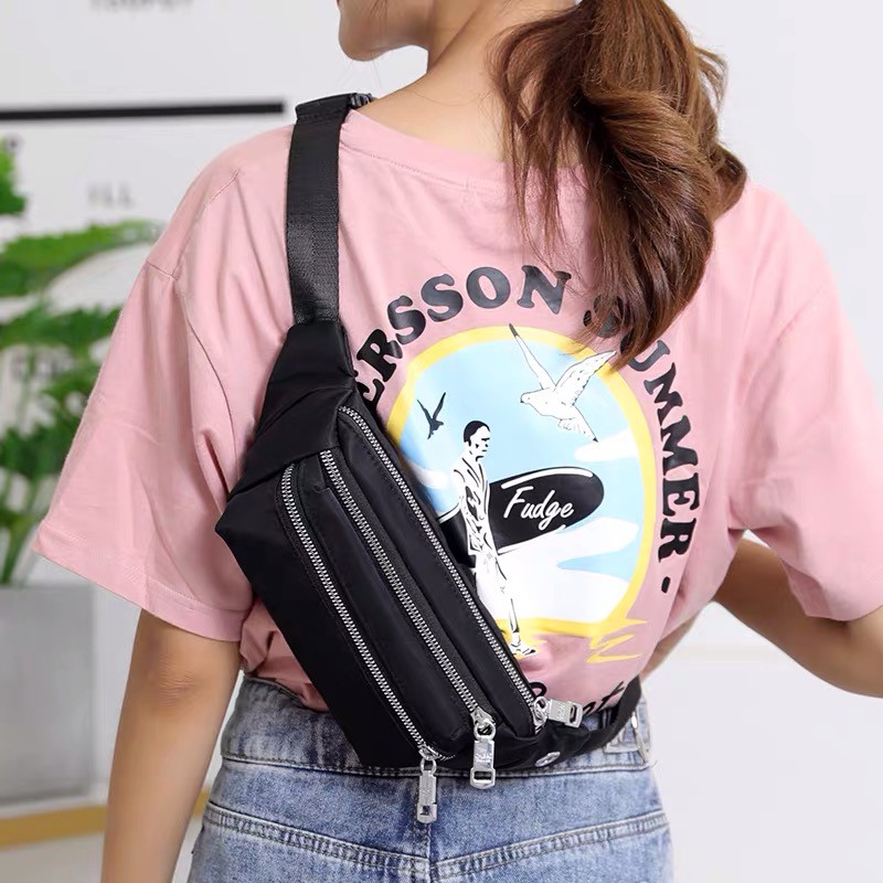 Tas Wanita Import Pinggang Selempang Waistbag Waist Bag CHIBAO Mini CB8088 8088 Bahan Parasut Kualit