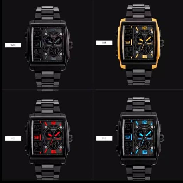 Viral!!! SKMEI Jam Tangan Pria Anti Air Warna Favorit - Fullblack