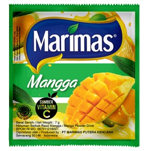 

Marimas Minuman Serbuk Instan Rasa Mangga Kemasan Sachet 7gr ( 1 Renceng = 10 Sachet )