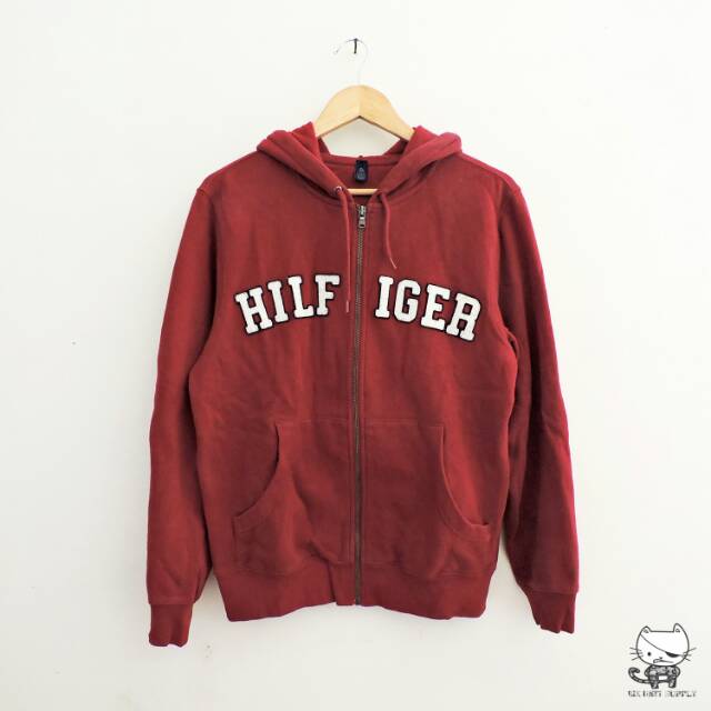 tommy hilfiger maroon hoodie
