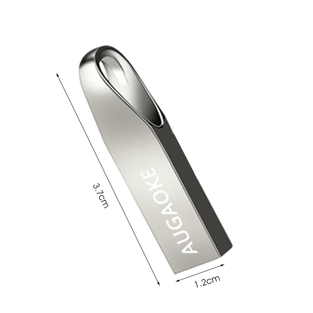 Flash Drive USB 3.0 Mini Plug and Play Bahan Logam Kecepatan Tinggi Untuk AUGAOKE 8 / 16 / 32 / 64 / 128GB