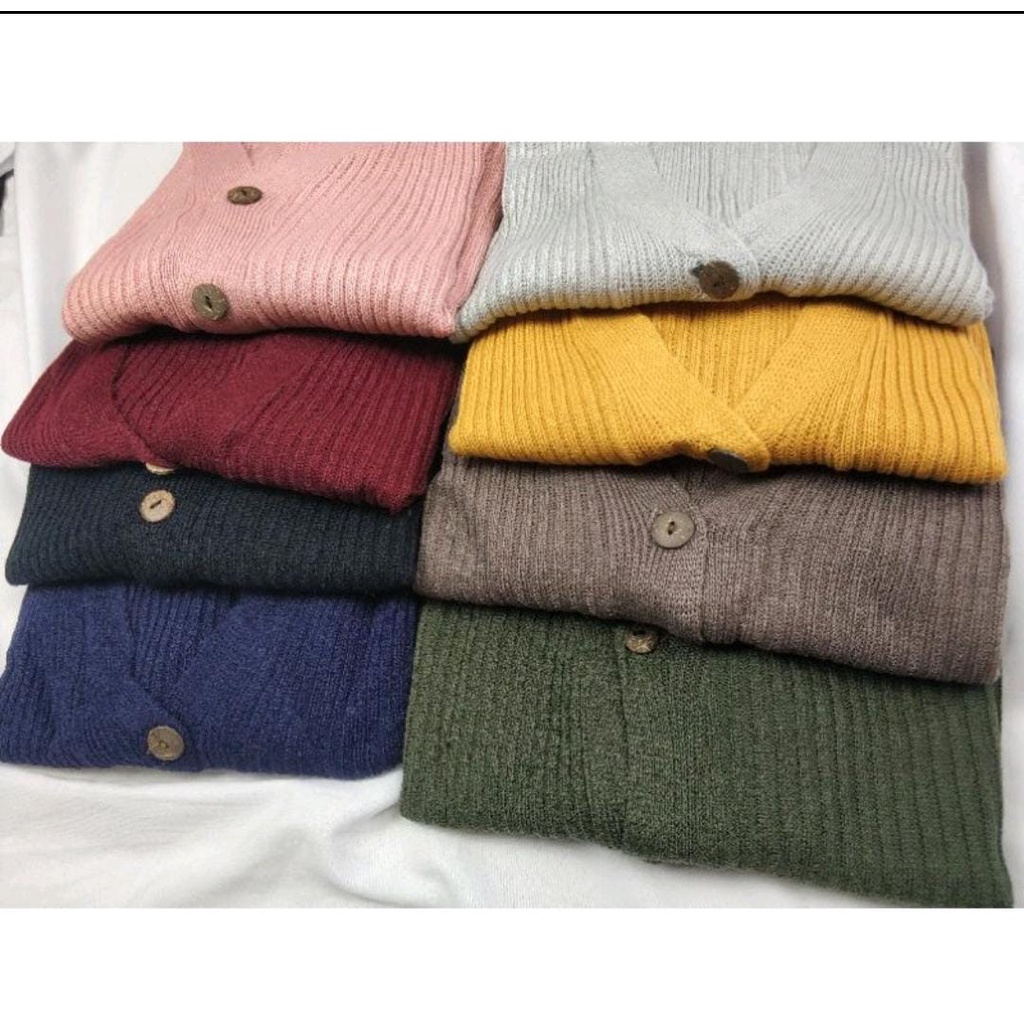 Cardigan Crop Kancing 4 Batok Korean Style Kekinian CARDIGAN RAJUT WANITA WILLY CARDY / CARDIGAN CRO