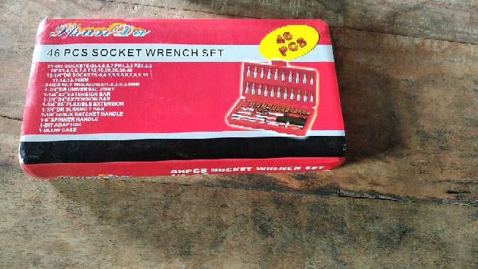 Obeng Kunci Sok Isi 46 Pcs Soket Kunci Pas Soket Kombinasi Multifungsi Untuk Peralatan Reparasi