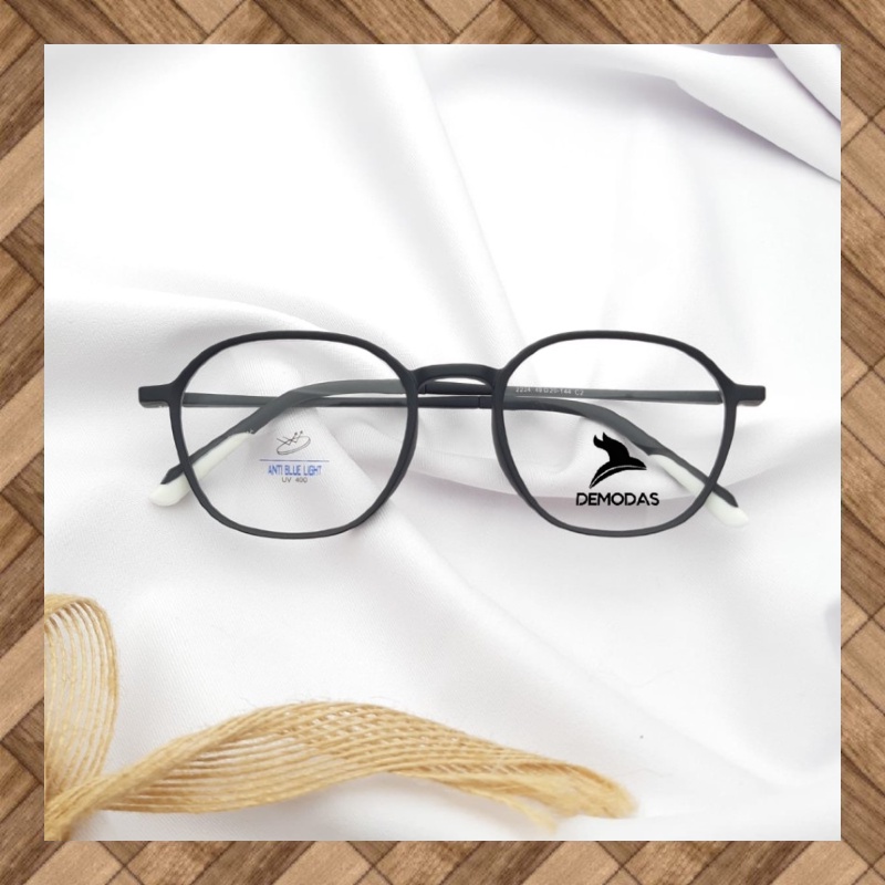 DEMODAS DG2224 Kacamata Lentur Lensa Photocromic Bluecromic Antiradiasi Blueray Minus Normal