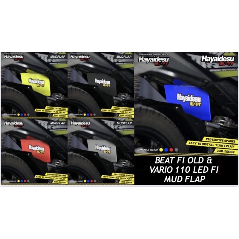 MUD FLAP HAYAIDESU BEAT FI OLD / VARIO 110 FI / ALAS LUMPUR BEAT FI OLD / VARIO 110 FI