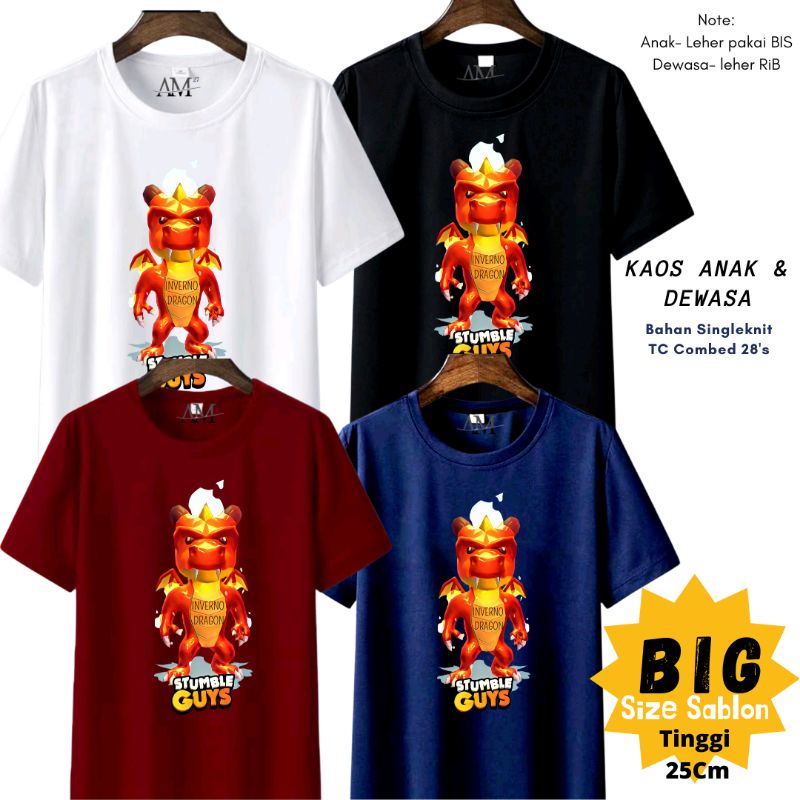 BIG! BAJU ANAK COWOK 3-12 Tahun - Remaja - Dewasa - JUMBO INVERGO Stumble