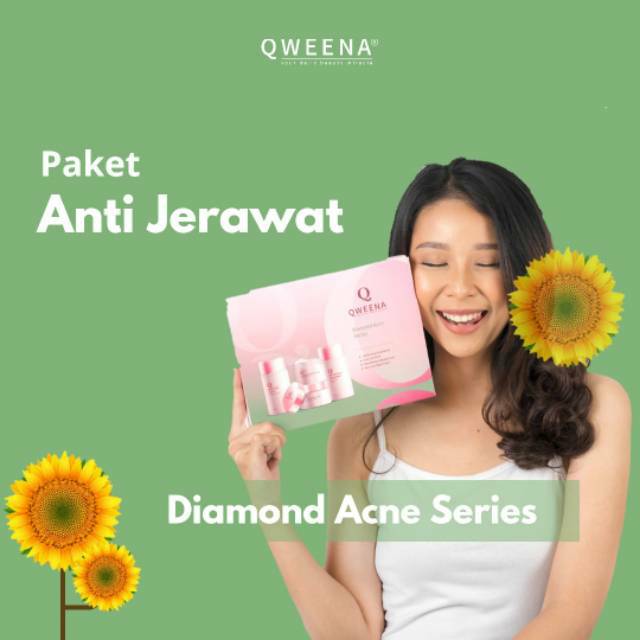 PAKET QWEENA BPOM ORIGINAL #PAKET QWEENA DIAMOND ACNE SERIES