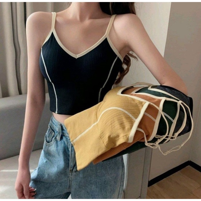 Cute Striped Bralette BELI 1 DAPAT 2 PCS