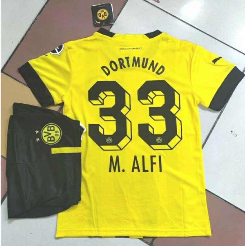 JERSEY BAJU BOLA DORTMUND HOME KIDS 2023/2024 GRADE ORI