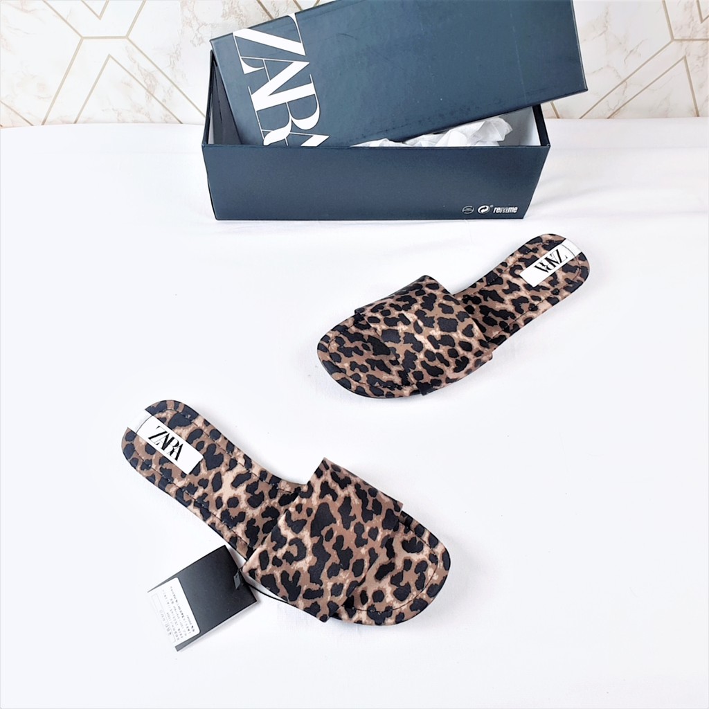 ZR Leopard Flat Sandals