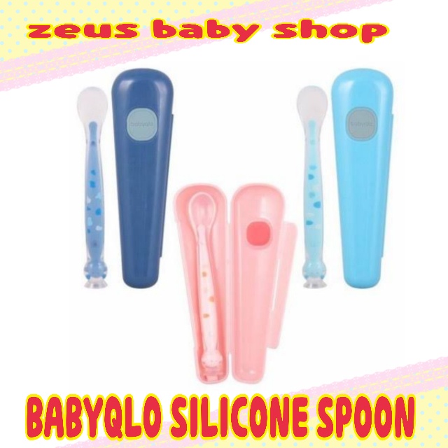 Babyqlo Silicone Baby Spoon Big - sendok makan bayi