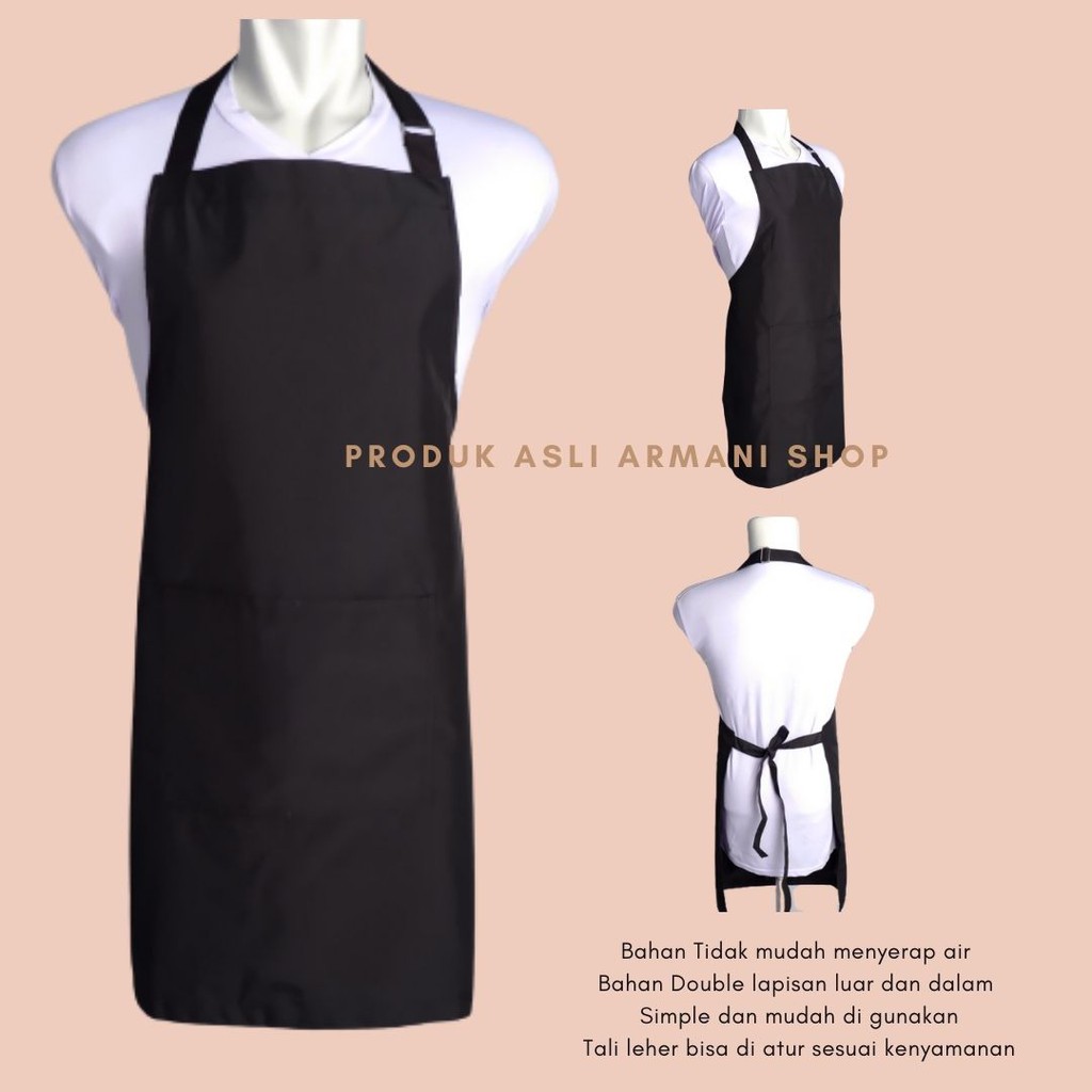 Celemek Apron Masak Barista Anti Air barbeshop Waiters Anti Air Dapur Epron Clemek Murah