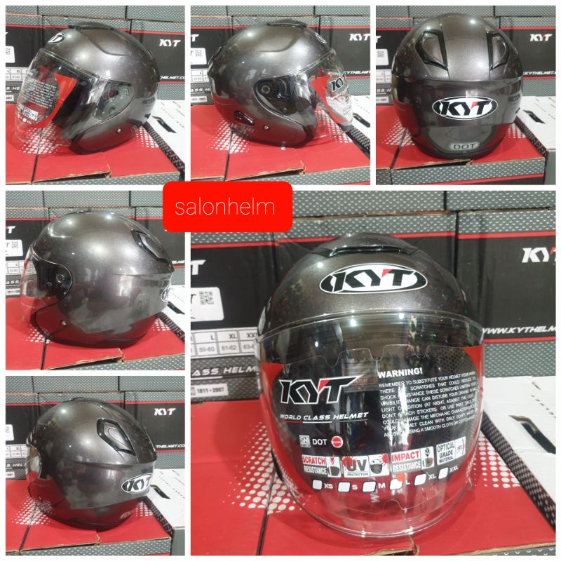 Helm KYT half face Kyoto Solid-6