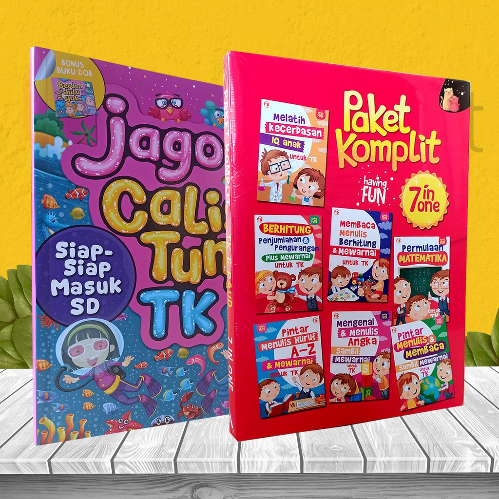 PAKET 8 BUKU  AKTIVITAS ANAK  TK  PAUD PLUS BUKU  BELAJAR BACA  