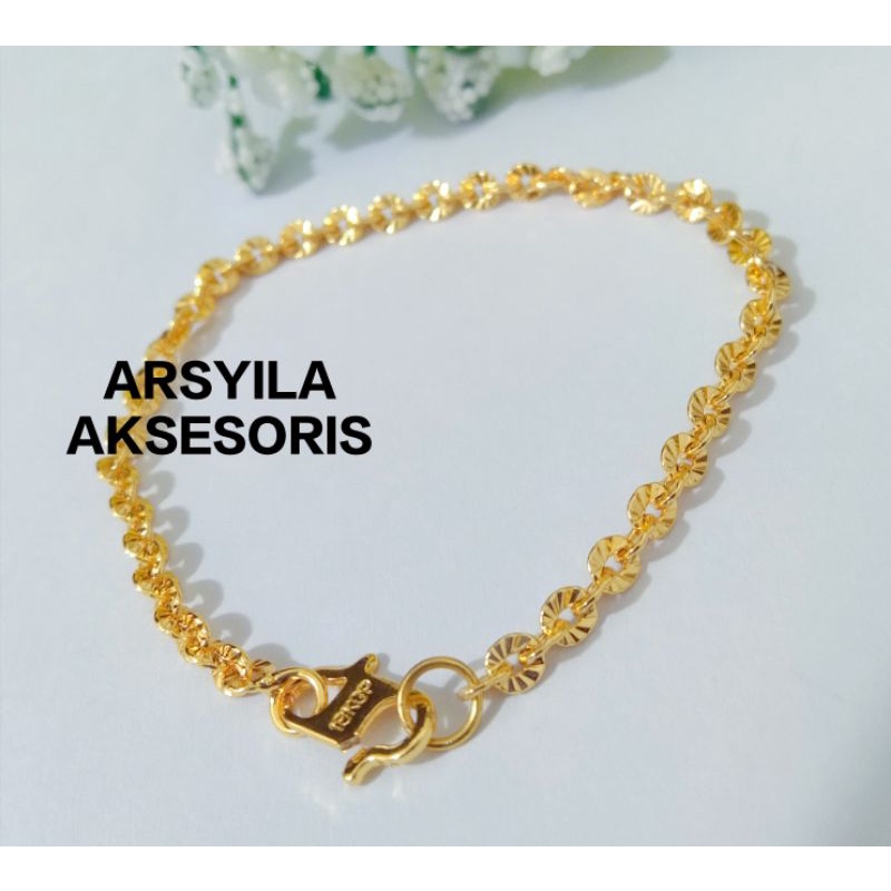 COD 1 GELANG ANAK PEREMPUAN MIRIP EMAS,gelang anak terbaru,gelang anak xuping,