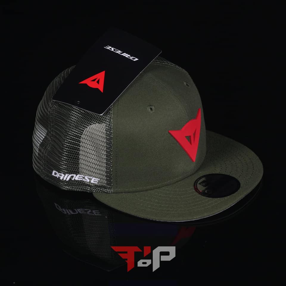 DAINESE 9FIFTY TRUCKER SNAPBACK CAP GREEN RED