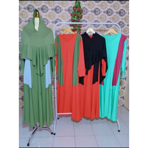 GAMIS SYAR'I PLUS HIJAB / GAMIS SET HIJAB