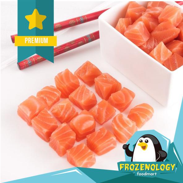 

Fisho | Salmon Saikoro Cubes Mini Don Poke Bowl Stew Fillet Dadu Ikan Bergizi Ready stock