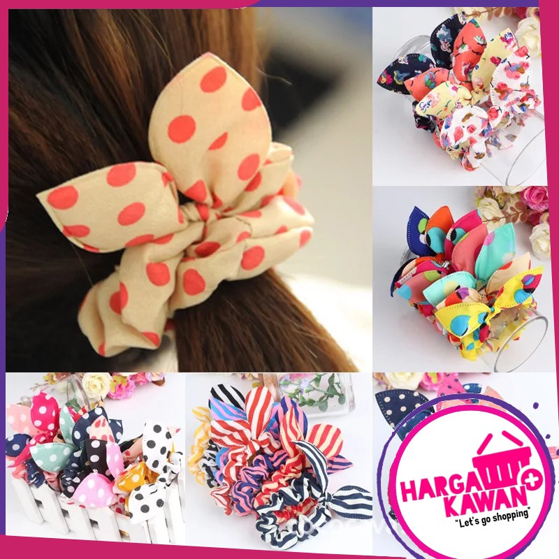 Ikat Rambut Polkadot Lucu Imut hargakawan (a15k)