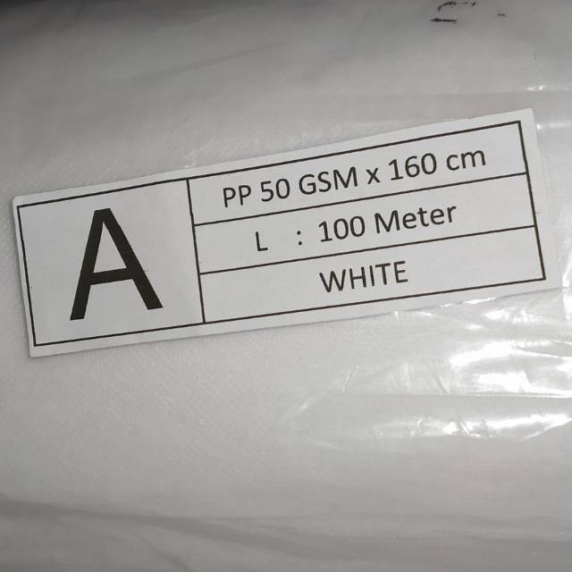 Kain spunbond / sponbond / furing pp 50 gsm