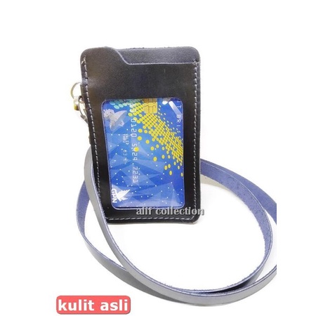 

iD card holder kulit asli - name tag kulit asli costum nama perusahaan dan photo H