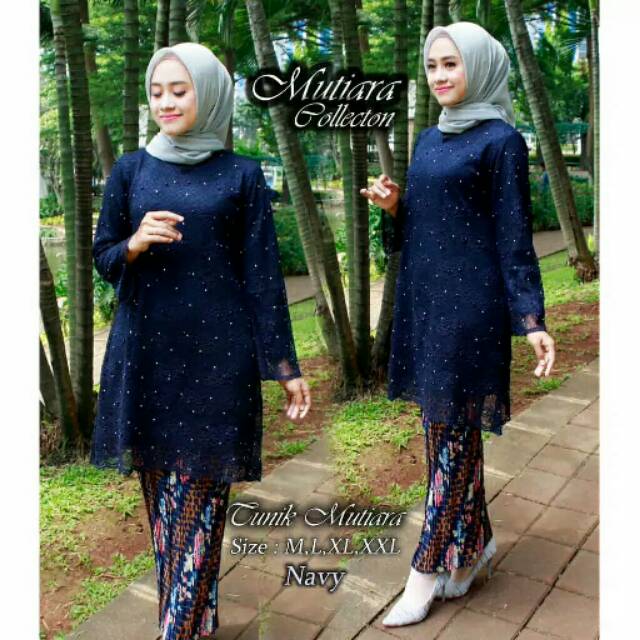 Set kebaya tunik Zahra coletion terbaru