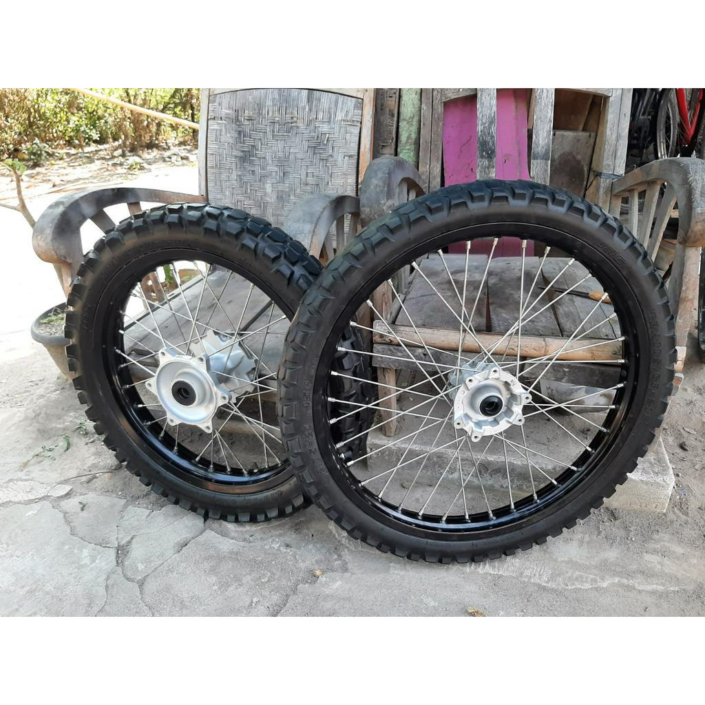 Wheelset Ori Honda CRF 150 L Roda Original CRf Ring 18 21 Murah Ban Trail CRF 150 L